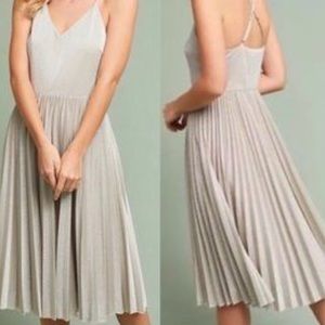 Silver tea length dress